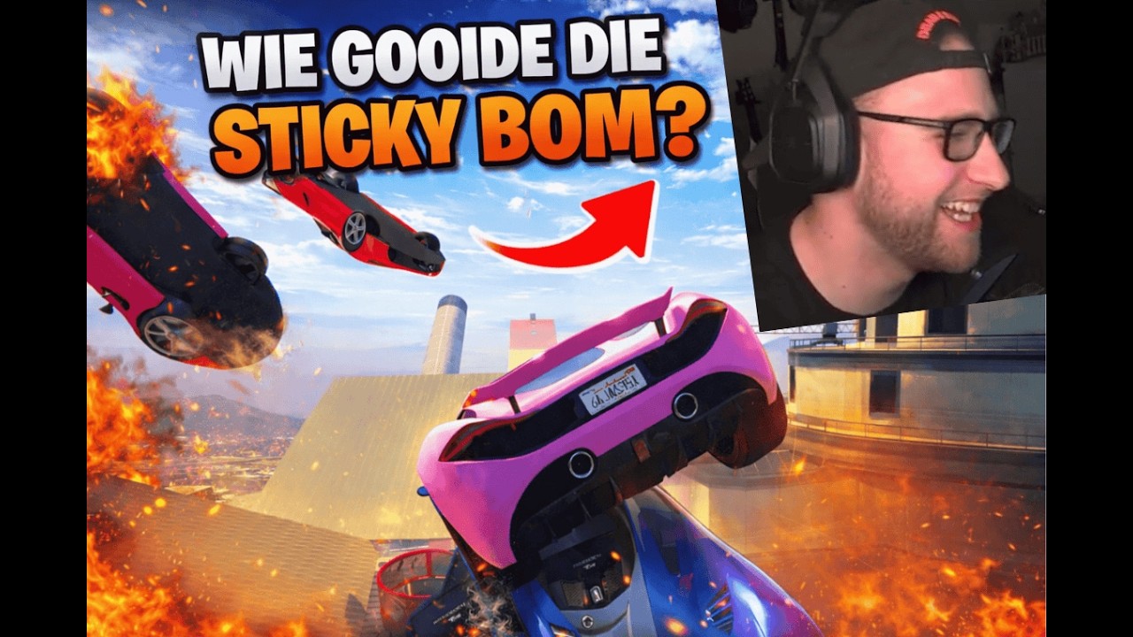 WIE GOOIDE DIE STICKY BOM?!?! GTA Online races (Nederlands)