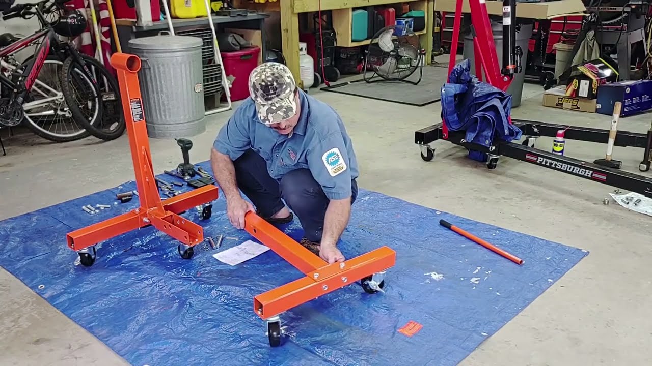 VEVOR engine stand 1300 lbs. set up and review,  will it support a 454 big block Chevy?