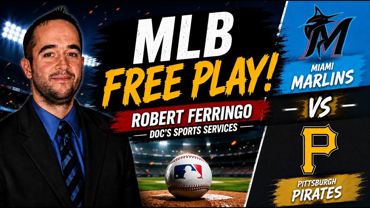Marlins at Pirates 6/14/26 MLB Best Bets | MLB Picks and Predictions - Robert Ferringo - DocSports