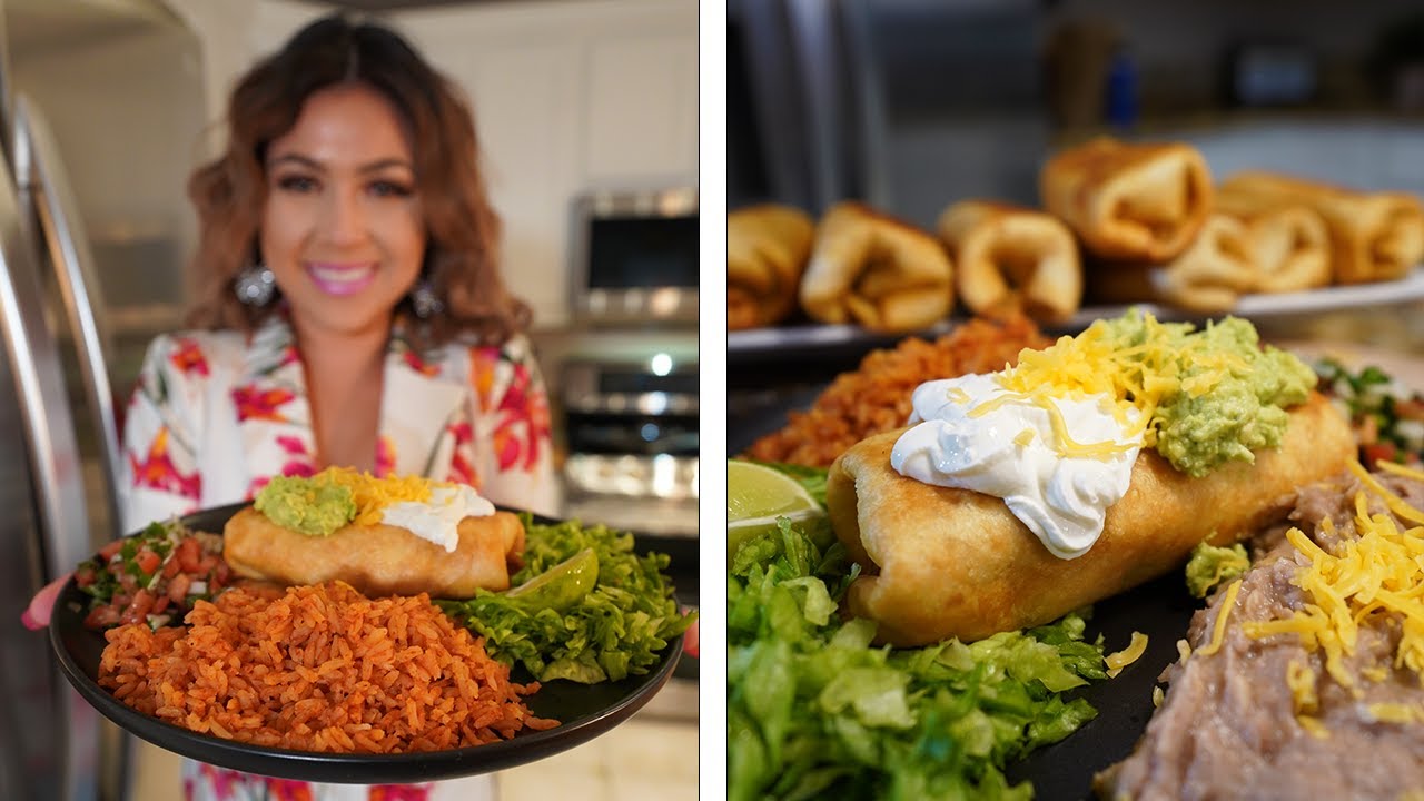How To Make The BEST BEEF and CHEESE CHIMICHANGAS