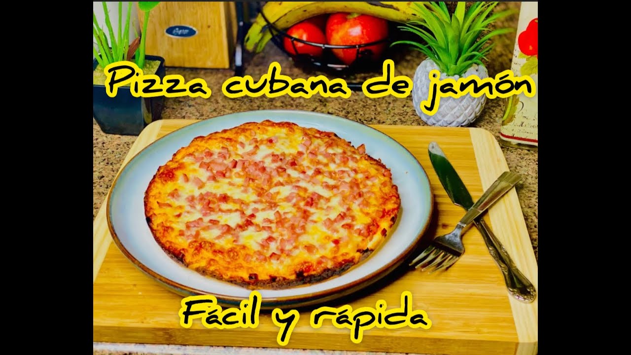 Pizza cubana hecha en casa. Receta súper fácil y rápida.