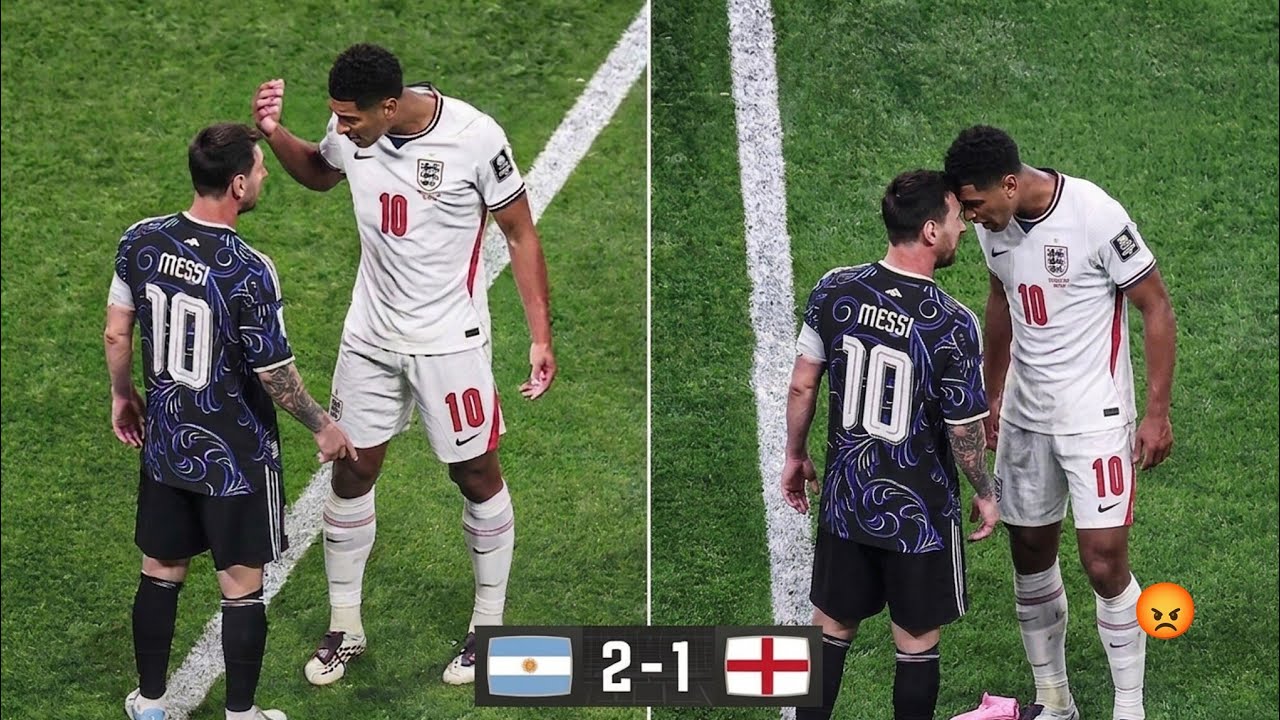 Bellingham Fighting With Messi After Argentina Beat England 2-1 To Reach The World Cup Final 🥶😡