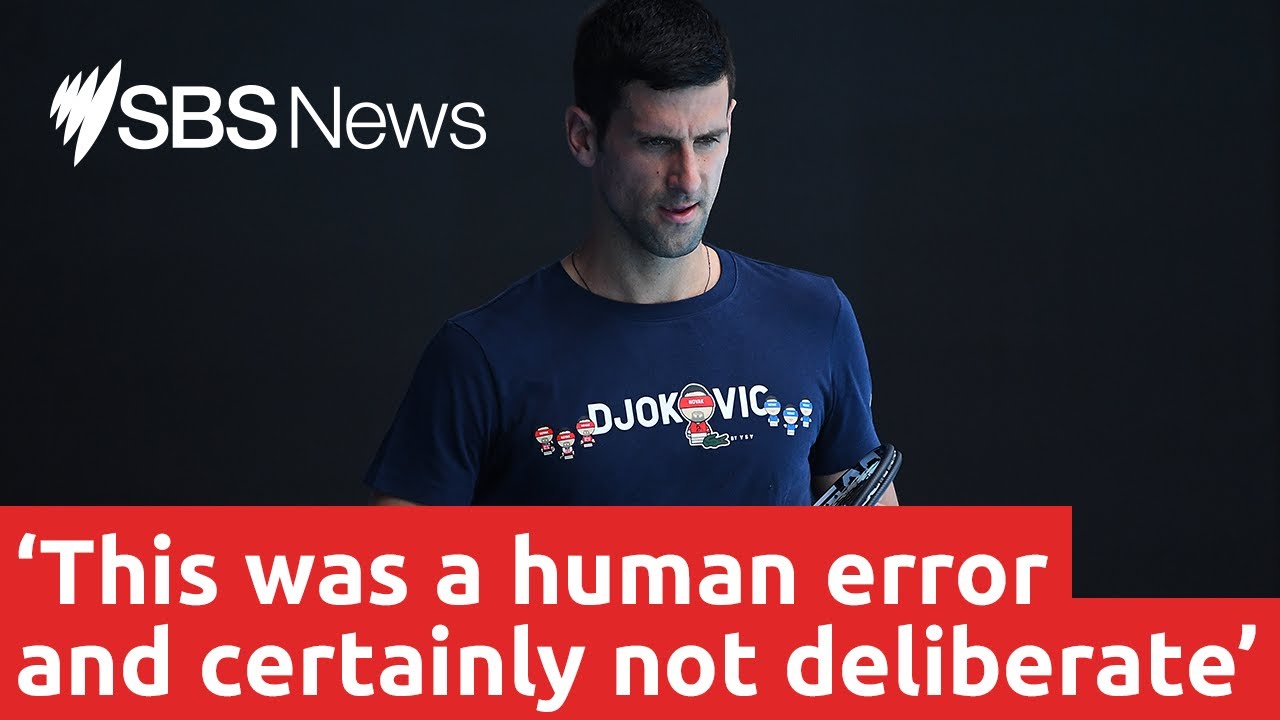 Novak Djokovic accepts 'administrative mistake' on travel documents | SBS News