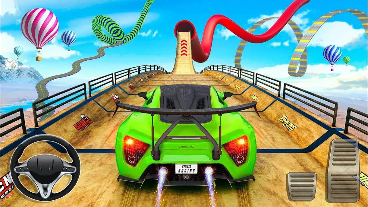😍Mega Ramp racing 3D car driving game Android phone game best car game #megarampcar #cardriving 