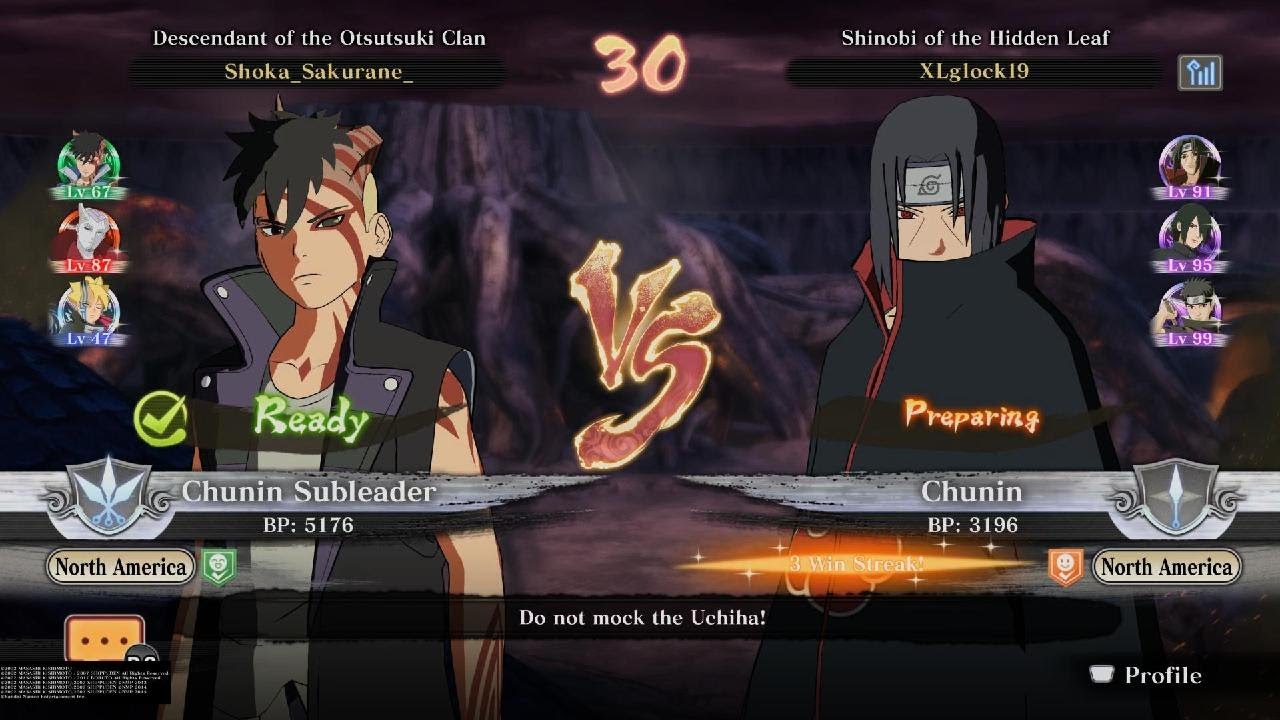 🔥🔥 Itachi vs Kawaki NARUTO STORM CONNECTIONS online Ranked gameplay No Commentary