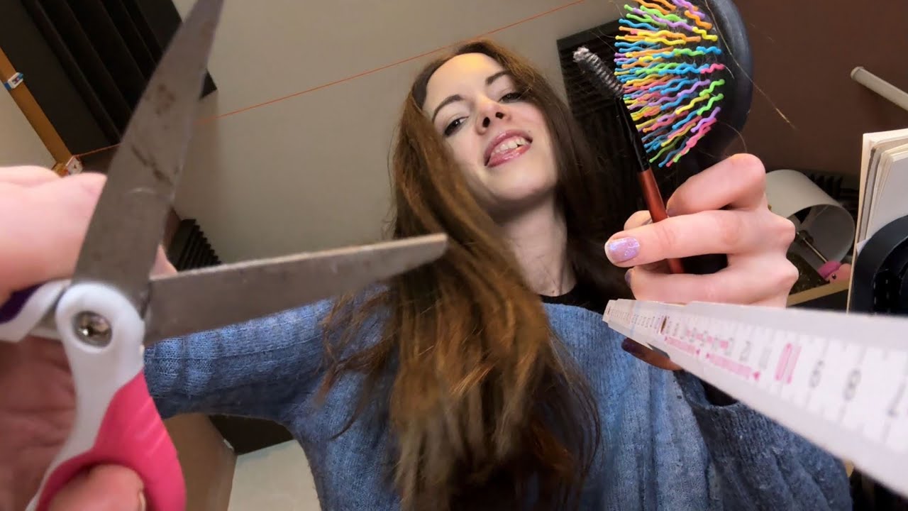 FAST & AGGRESSIVE 5 Minute ASMR Treatment ⚡ (Hair, Eyebrows & Makeup!)