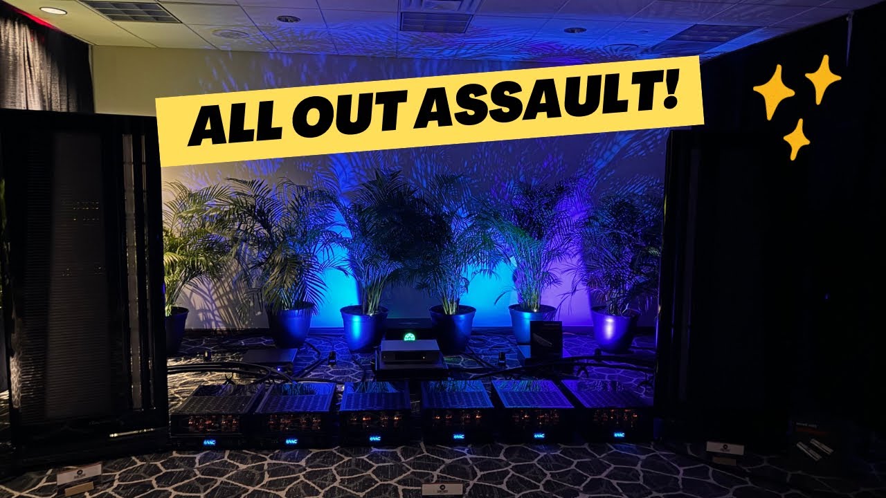 All Out Assault - Clarisys Auditorium & 6 VAC 300IQ Monoblocks!