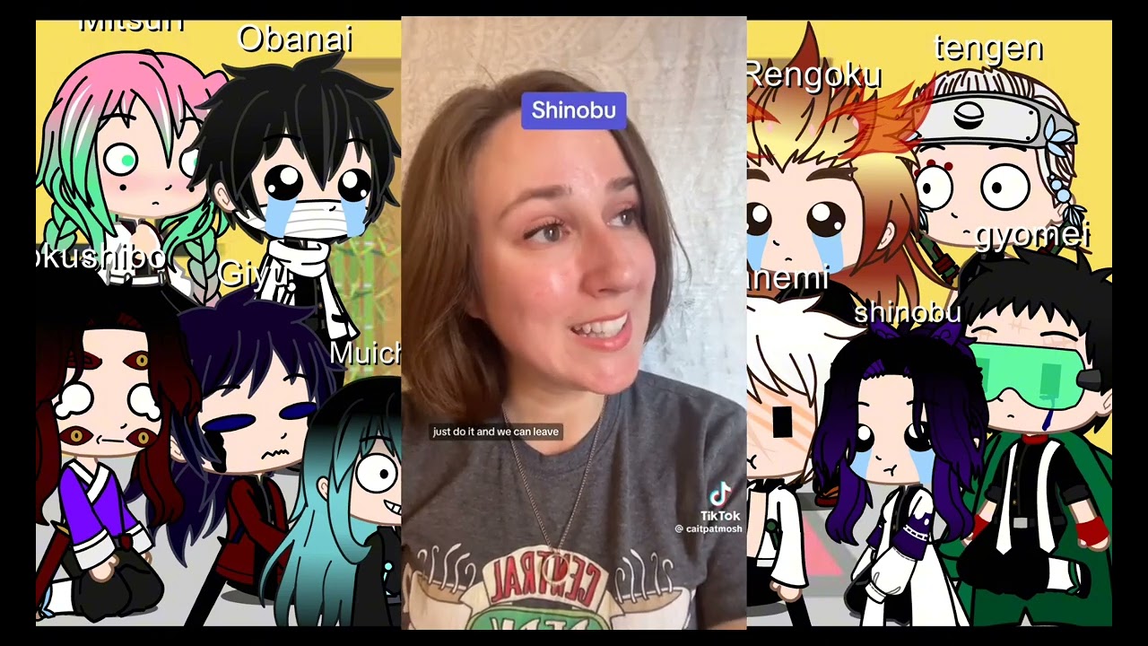 hashiras + kokushibo react to caitpatmosh | sanemi x giyu | Gary and Karl | demon slayer