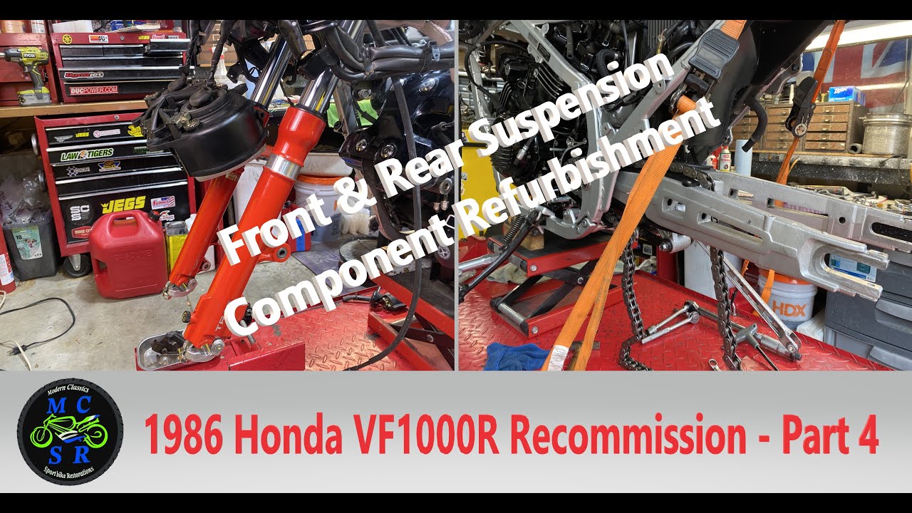 1986 Honda VF1000R Recommission prt.4 - Stripping, Refurbishing & Rebuilding Suspension Components