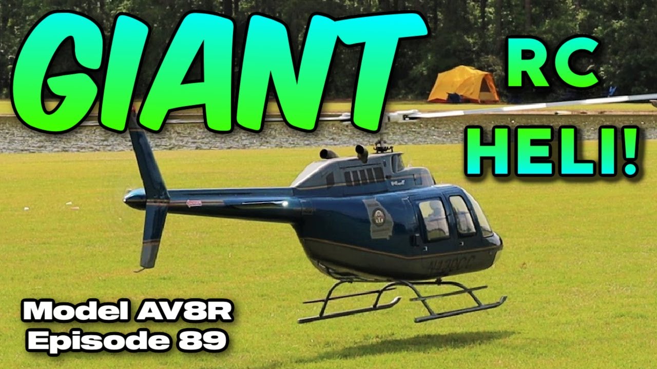 GIANT RC Helicopter! Vario 1/4 scale Bell 206 Jet Ranger - Model AV8R's And Their Models No. 8