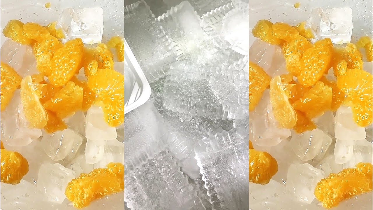 ASMR HARD ICE EATING / THIN ICE / CLEAR ICE 