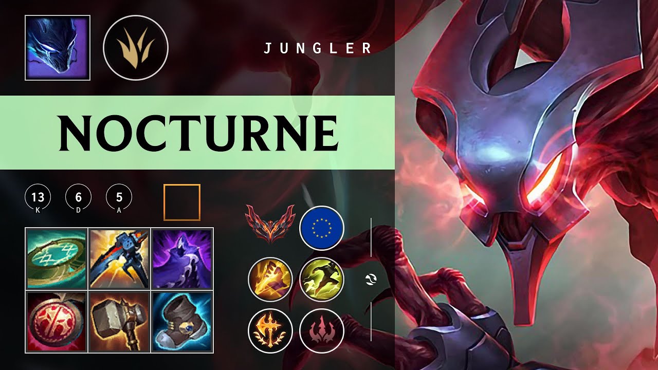 Nocturne Jungle vs Shaco - EUW Grandmaster Patch 26.02