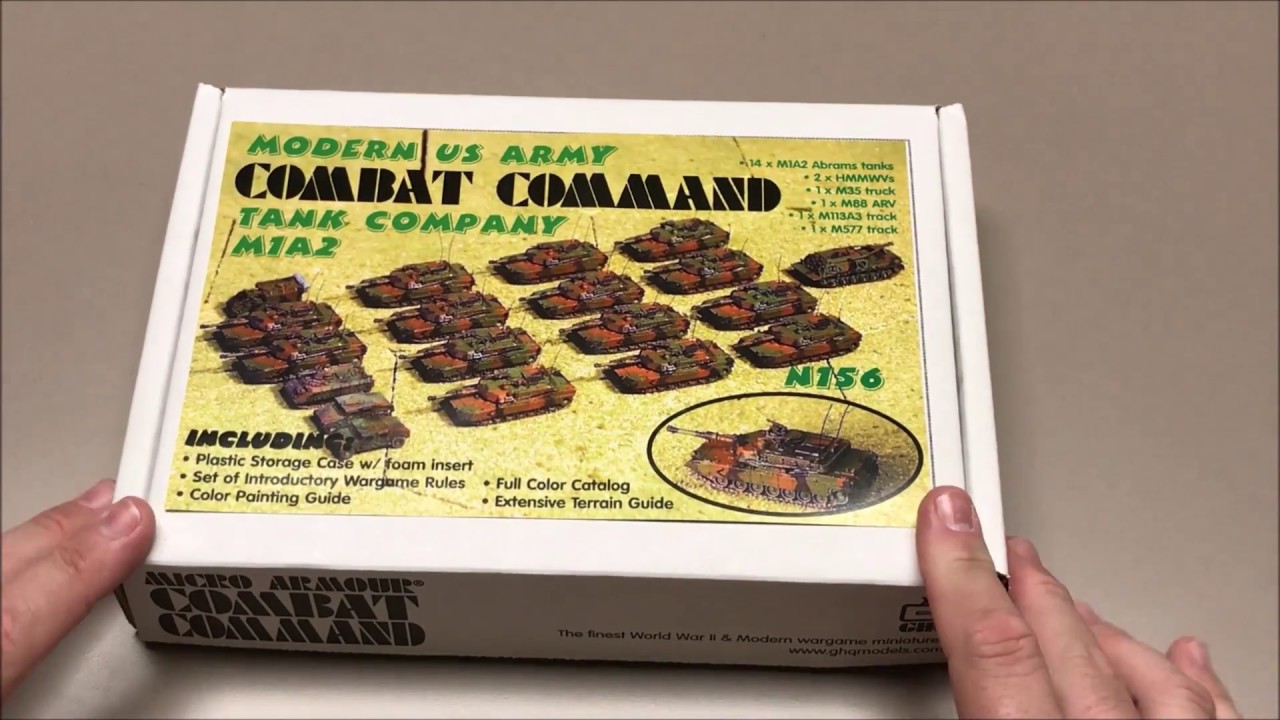 Unboxing of GHQ Modern US Army Tank Company M1A2 Combat Command