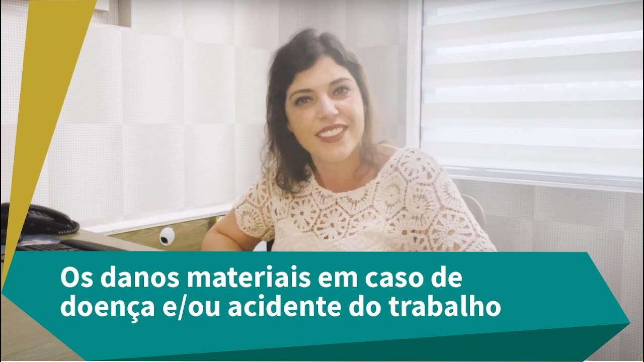 Os danos materiais em caso de doen&ccedil;a e/ou acidente do trabalho