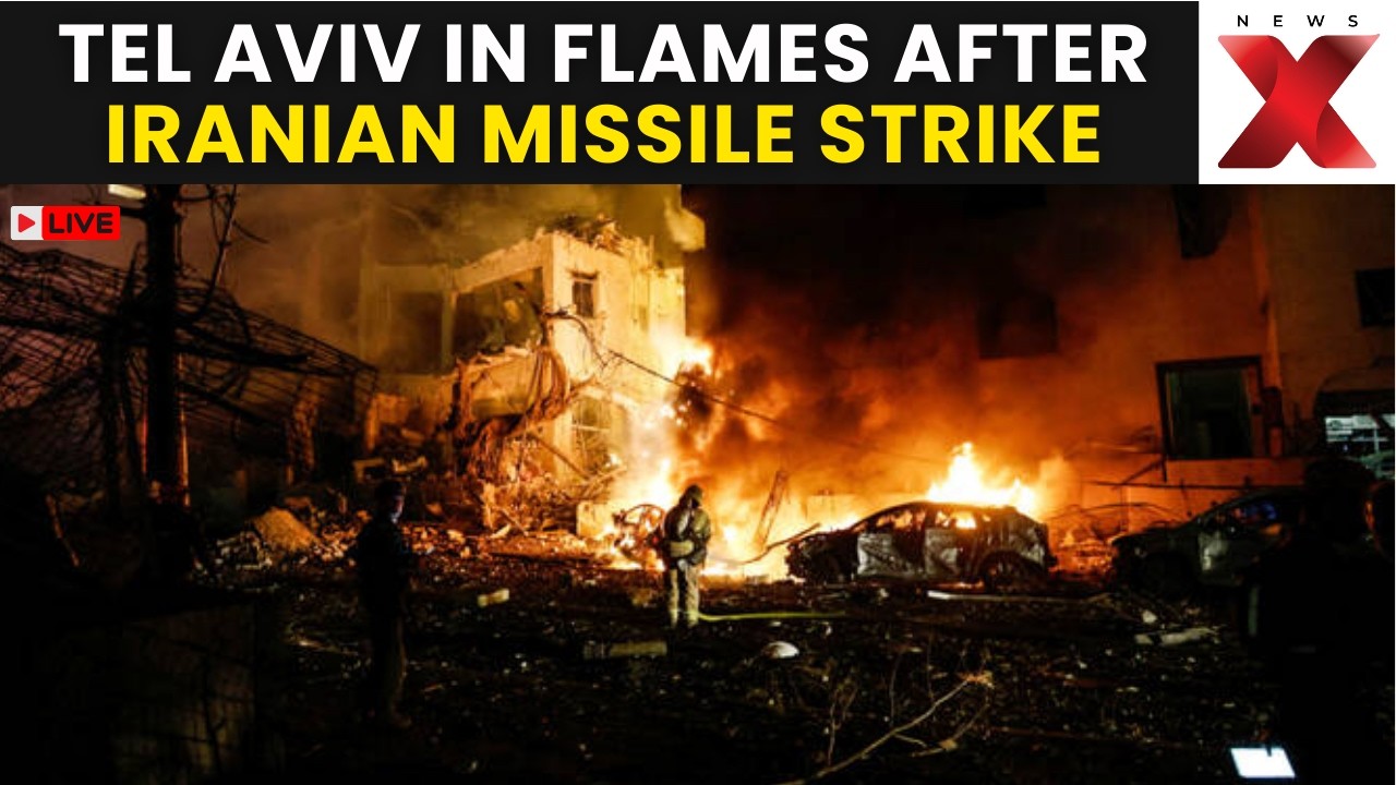 US Strikes Iran LIVE: Iranian Missile Hits Tel Aviv, Massive Fire Erupts Across Skyline