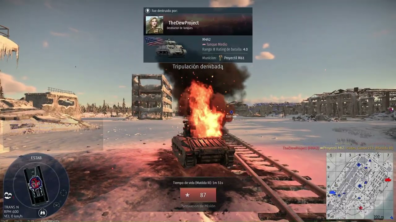 Intentando la victoria con el Matilda jejeje, War Thunder