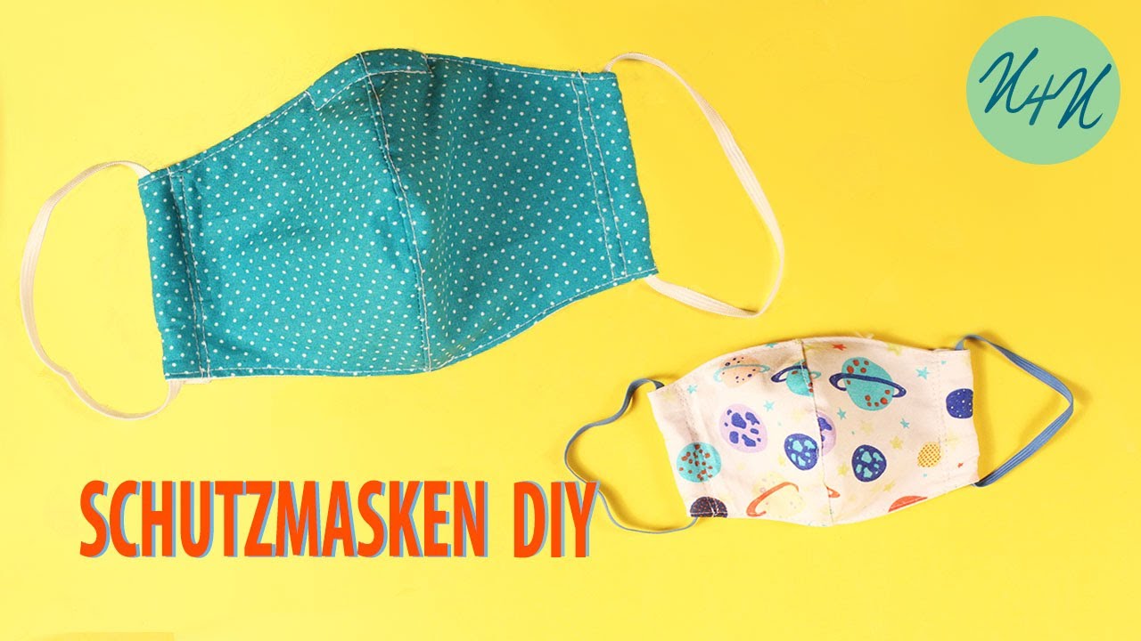 Behelfs-mundschutz mit auswechselbarem Filter nähen. Für Große und Kleine.