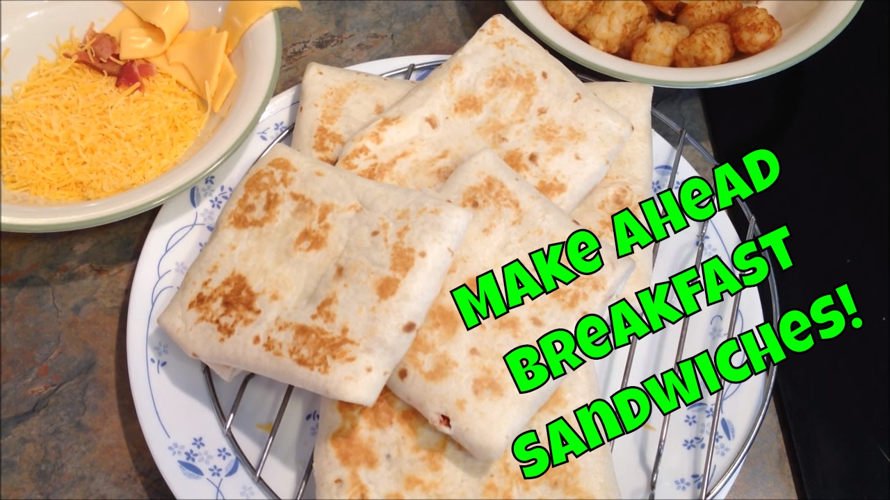 Easy Make Ahead Toaster Breakfast Sandwiches - Good For The Freezer #LeighsHome