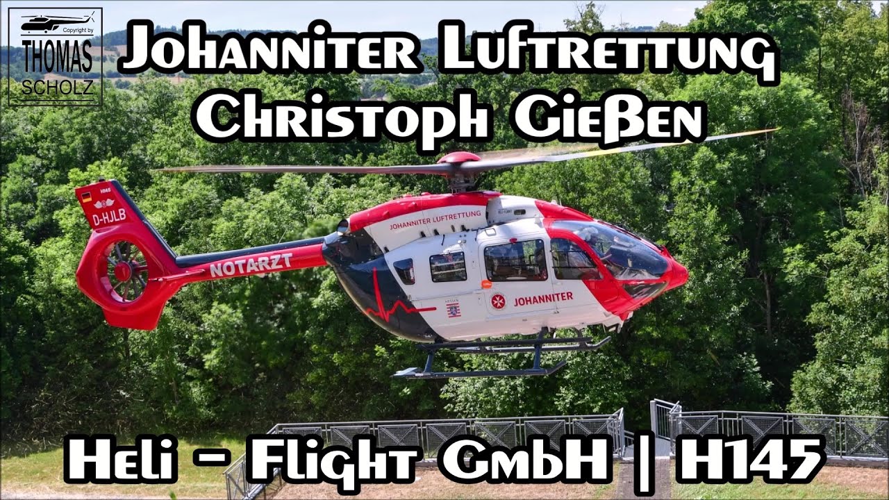 Johanniter Luftrettung | Heli Flight | D-HJLB | Christoph Gießen | Helicopter | BK117D-3 | H145