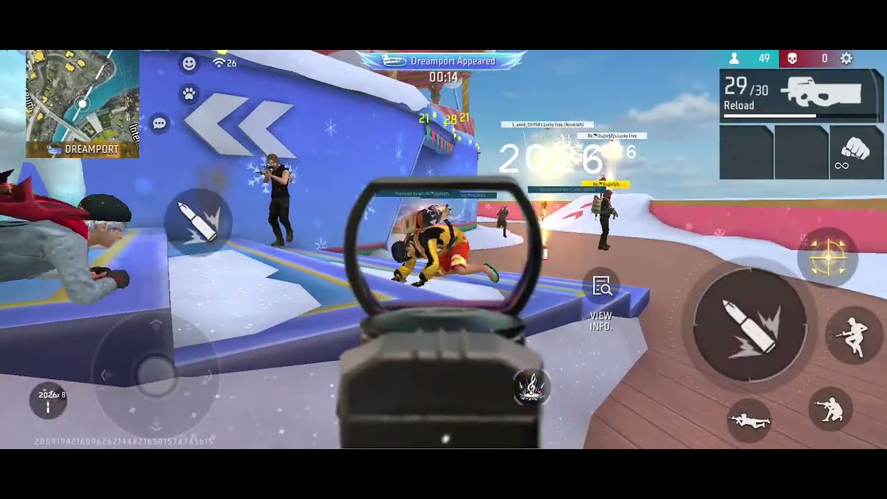 I play free fire max with my friend