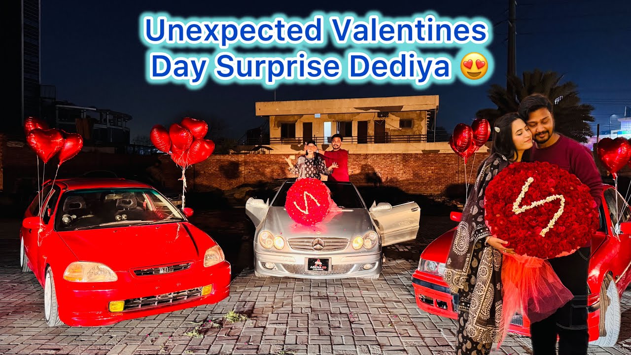 Happy Valentines Day Love 😍❤️ Grand Surprise Dediya 😍❤️ Umneh Vlogs ❤️
