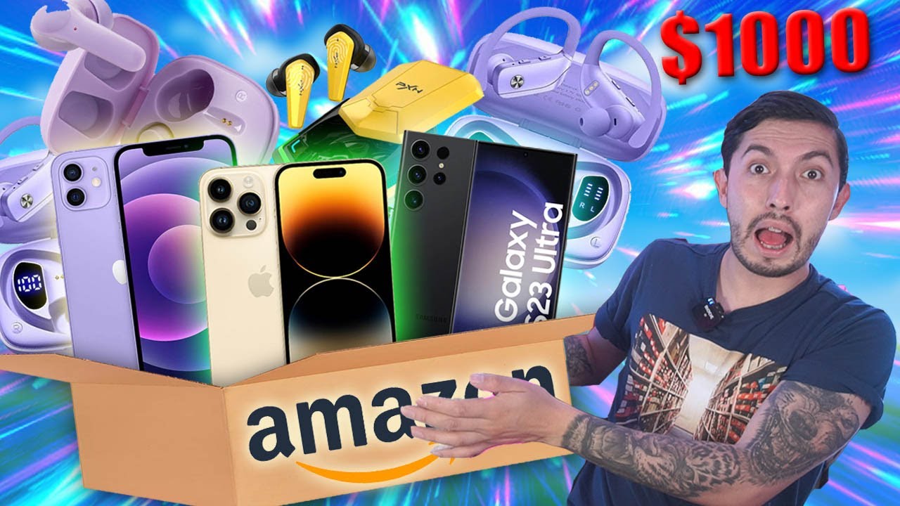 COMPRE LA CAJA GAMER MISTERIOSA MAS BARATA DE AMAZON DEVOLUCIONES..  IPHONE 14?