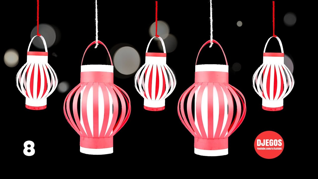 MEMBUAT HIASAN 17 AGUSTUS DARI KERTAS LAMPION LAMPIONAN part #8