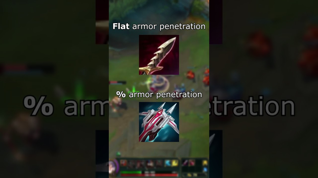 The armor reduction and armor penetration interaction