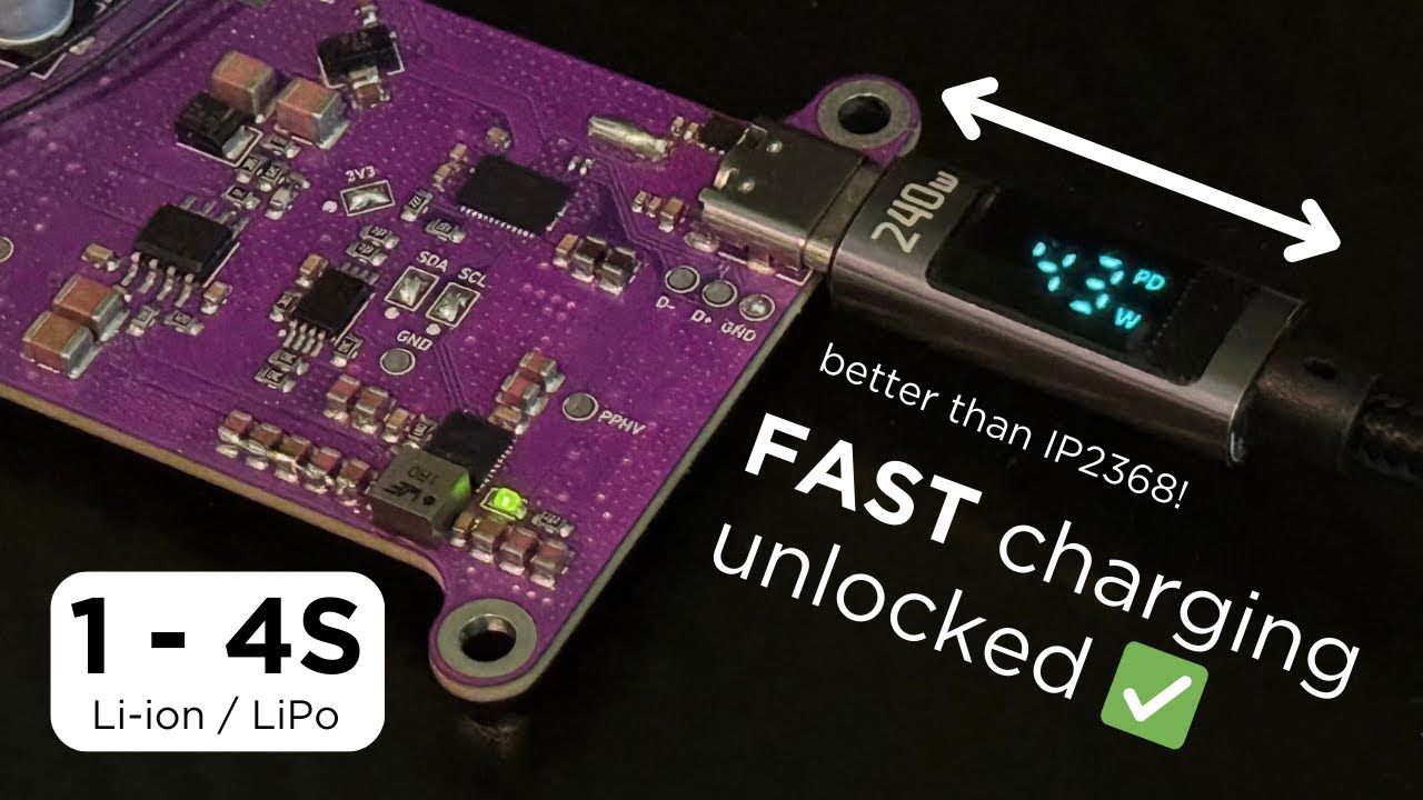 Add USB-C fast charging to any battery-powered project!