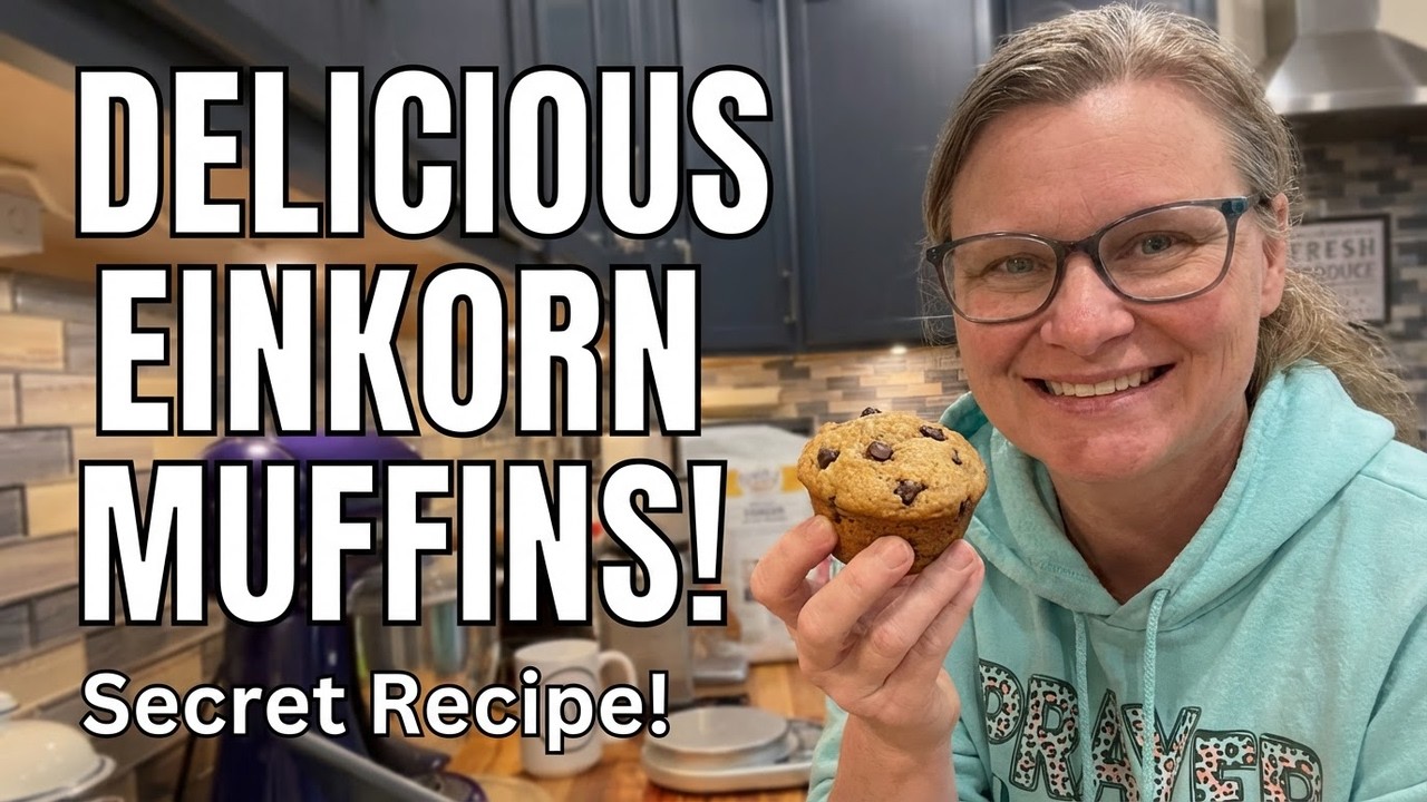 THIS IS SO DELICIOUS! Einkorn Chocolate Chip Muffins Everyone Asks For
