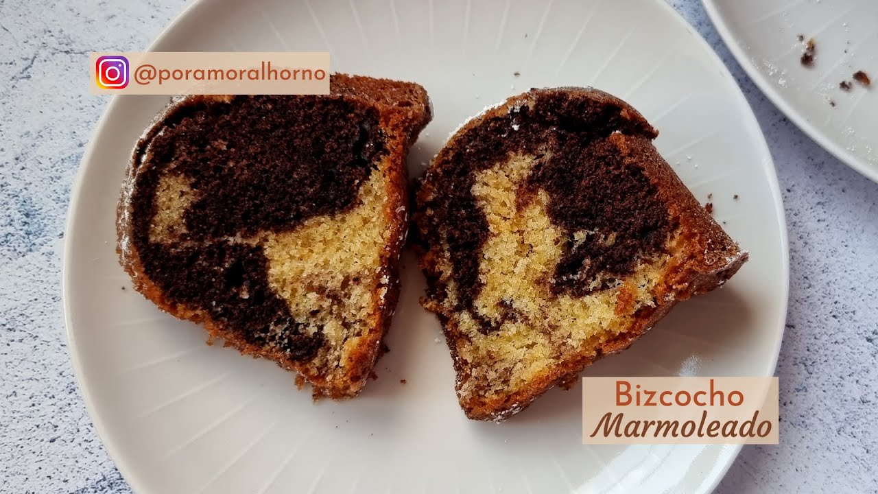 Bizcocho marmoleado - receta paso a paso