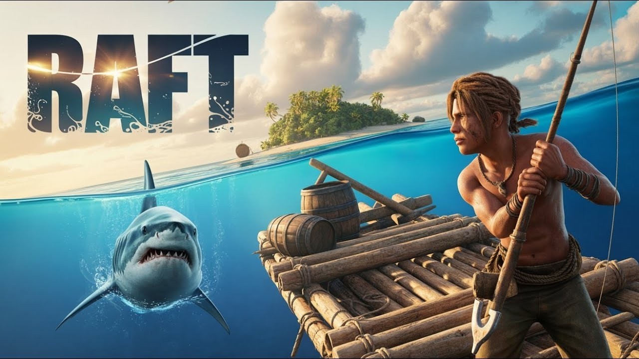 Raft -  Копаем клады,Ловим зверушек . Прохождение #11