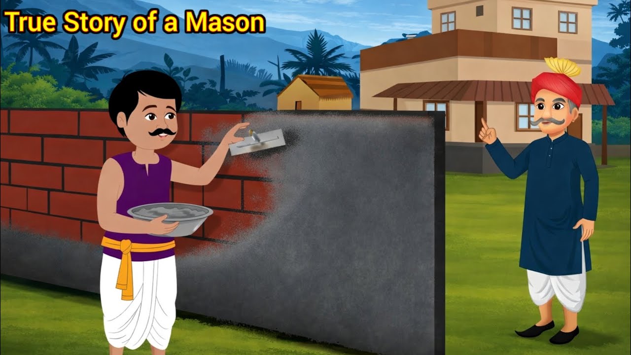 True story of a mason । English Story । Stories in english । Moral stories । Bedtime story
