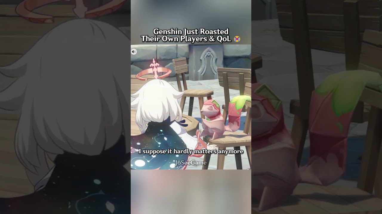 Genshin just roasted their own players & Qol ✌️😭#genshinimpact #genshin #hoyoverse #shorts