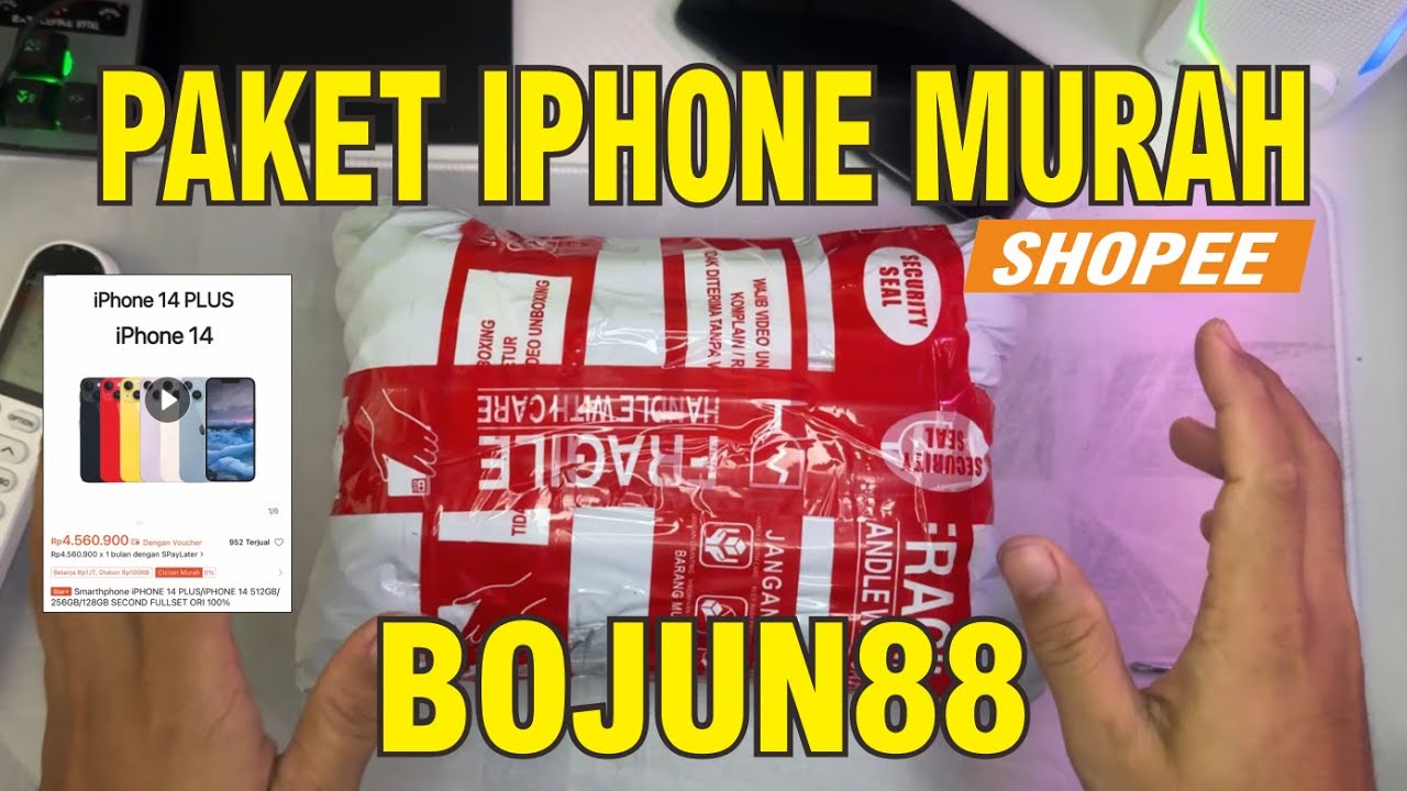 UNBOXING IPHONE 14 EX INTER SHOPEE - BOJUN88