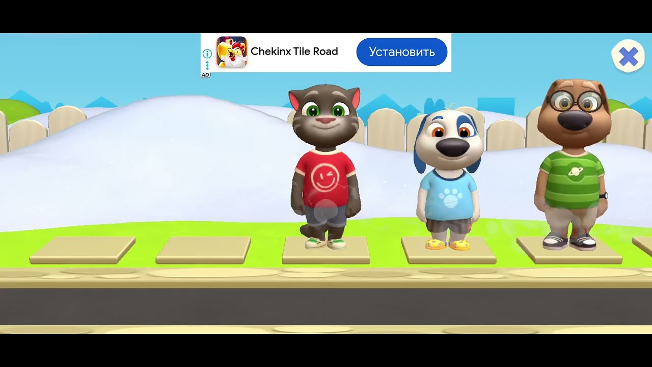 In the winter season snow removal bunny and puppy and cat 🐈#s #zoo #gaming 