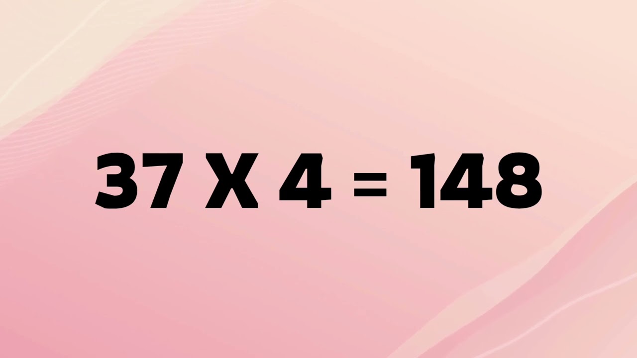 Maths - Table of 37, Learn Multiplication of 37 X 1 ,37 X 1, Easy way to Learn Tables of 