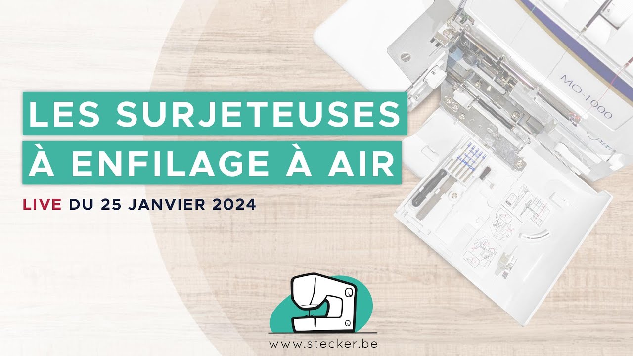 Comment fonctionne l'enfilage à air sur une surjeteuse ?