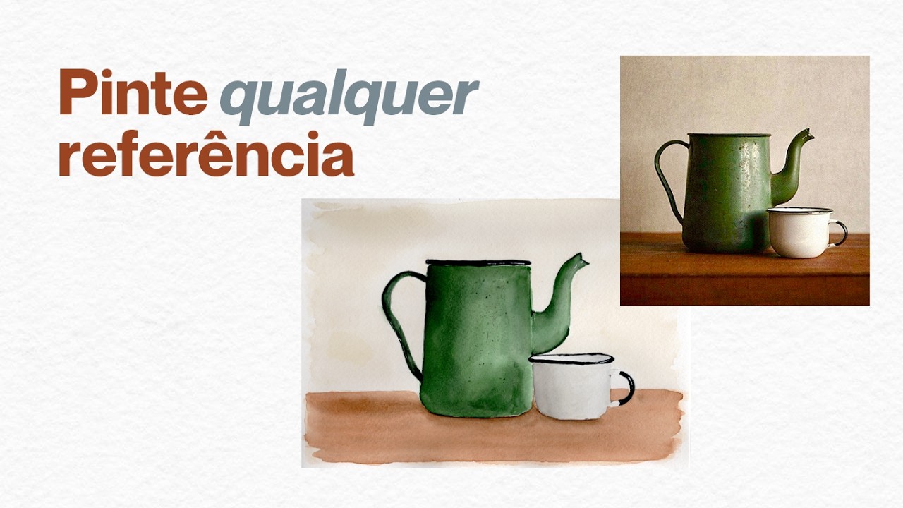 Crie suas próprias pinturas em aquarela