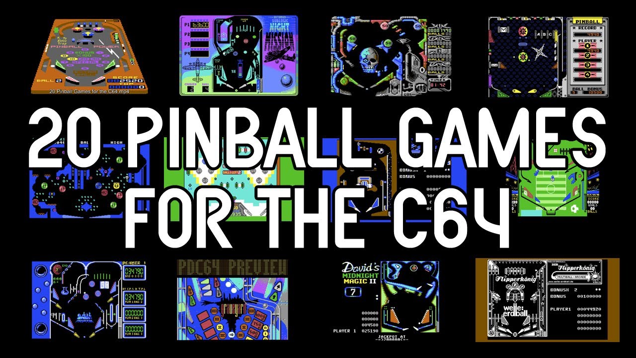 20 Pinball Games for the C64