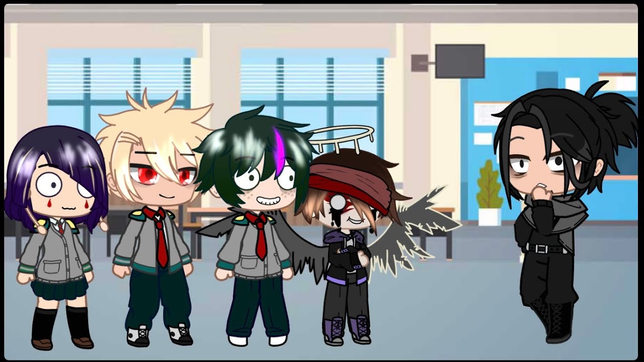 Chris Afton Gets Teleported to Class 1-A || Izuku Afton & Kyoka Emily || My Au (slight gore warning)