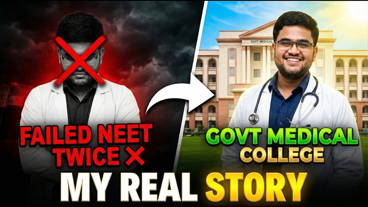 Failed NEET Twice ➡️ Govt Medical College | My Real Story