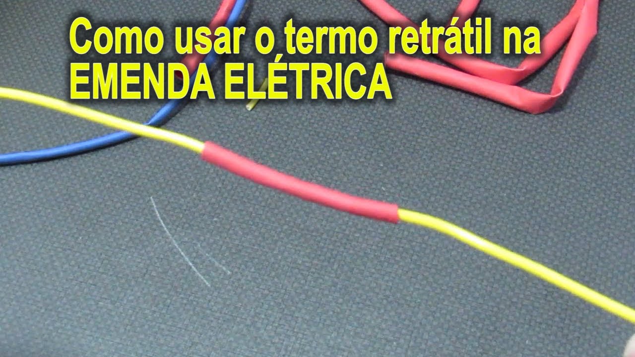 Como usar o termo retr&aacute;til na EMENDA EL&Eacute;TRICA
