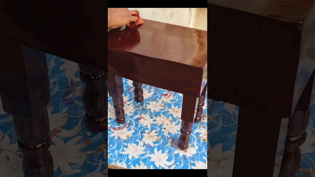 How To Polish Old Furniture At Home #shorts #viralvideo