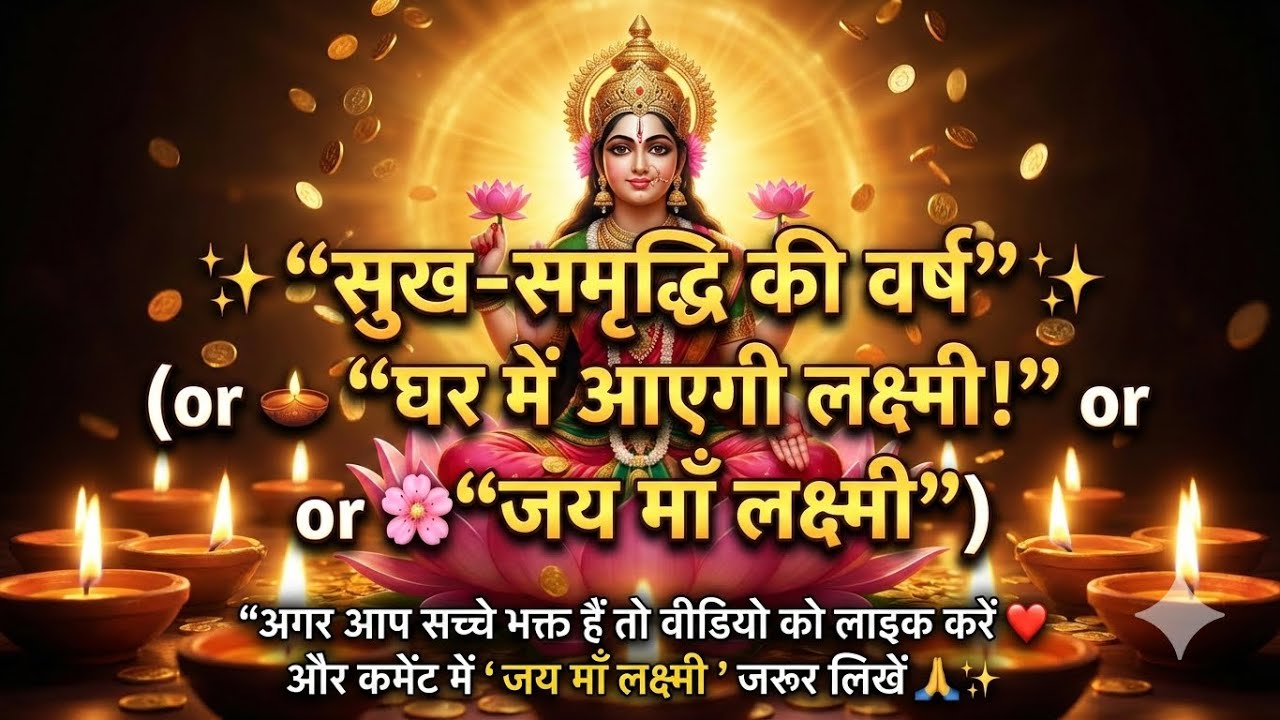 माँ लक्ष्मी जी की आरती | ॐ जय लक्ष्मी माता | जय माँ लक्ष्मी | Lakshmi जी की आरती | 108 बार जप के लिए