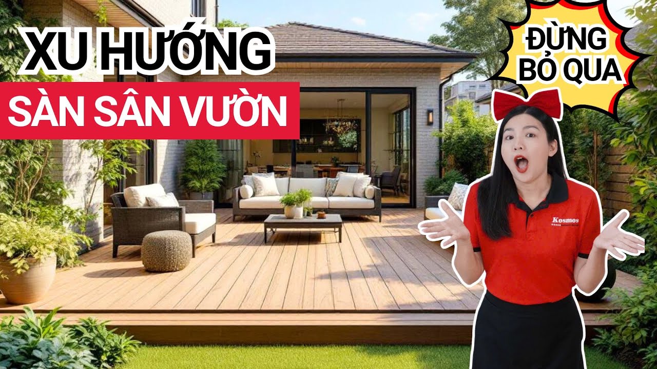 Chi tiết kích thước và báo giá sàn gỗ nhựa ngoài trời làm sàn sân vườn | Review sàn gỗ composite