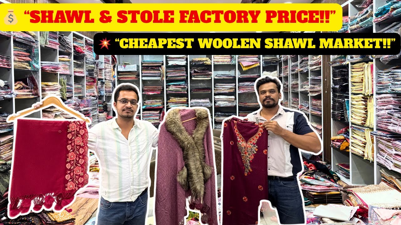 💥 Ludhiana Shawls Wholesale Market | Woolen Shawl & Stole Manufacturer | ₹50 Se Start