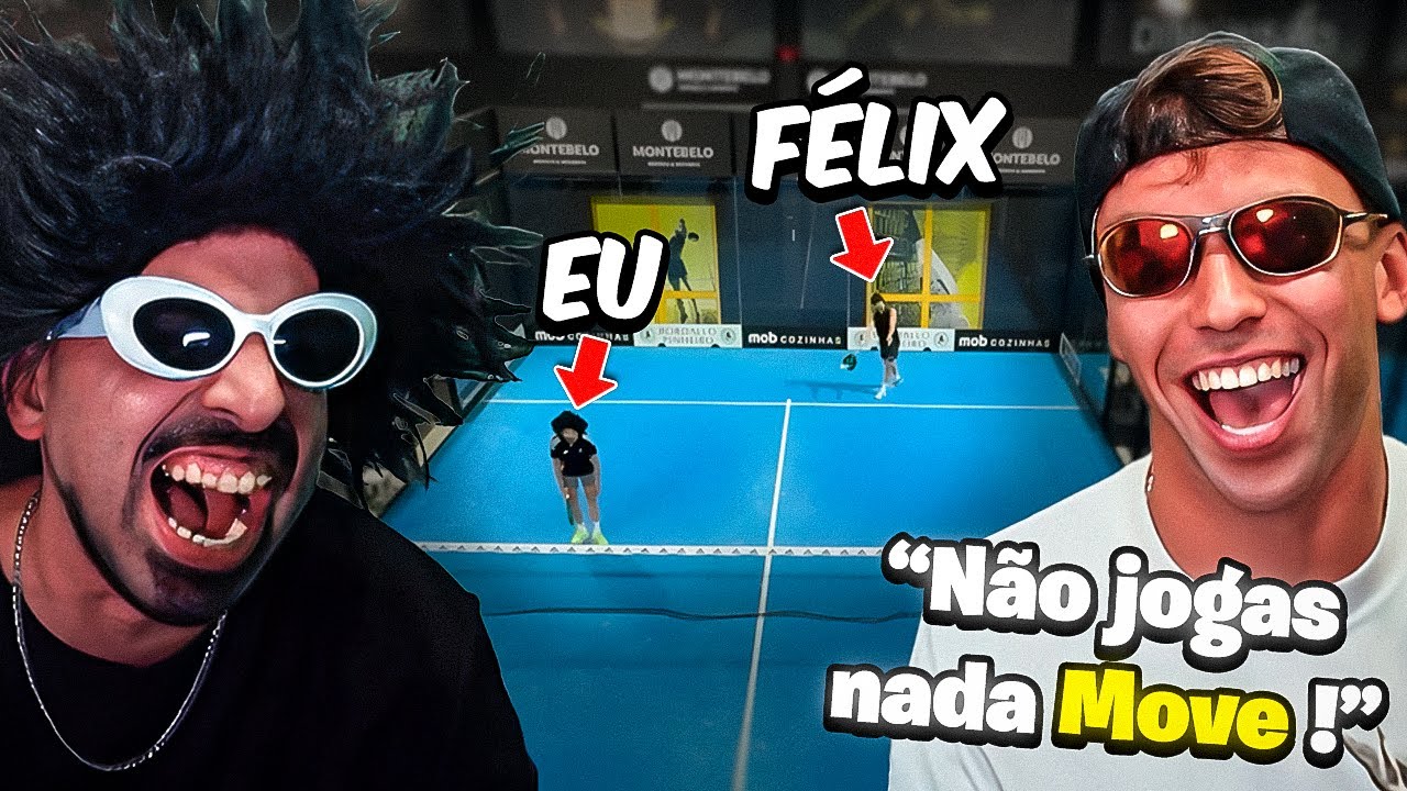 Fui jogar Padel com o Félix...