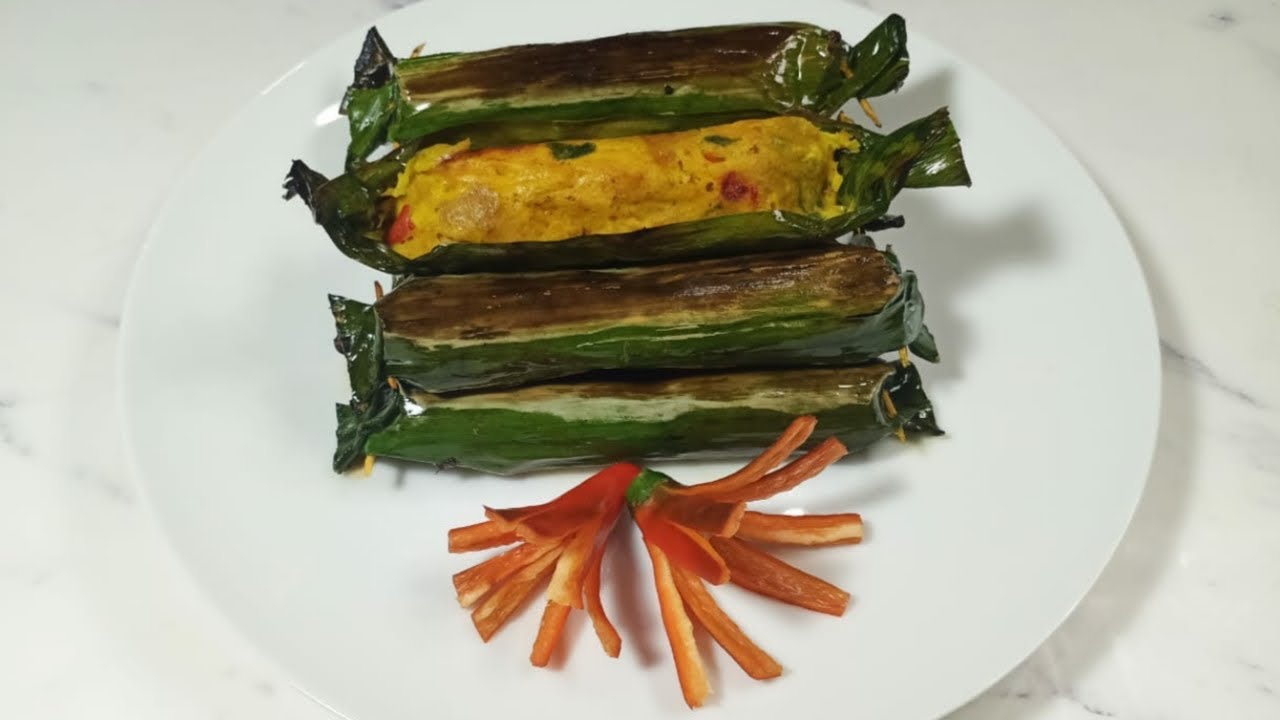 Pepes ayam suwir
