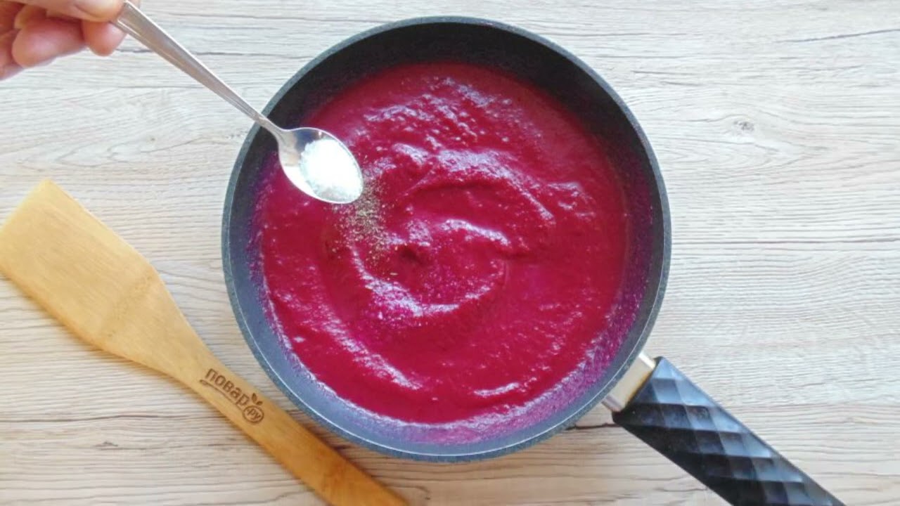Beet ketchup for winter